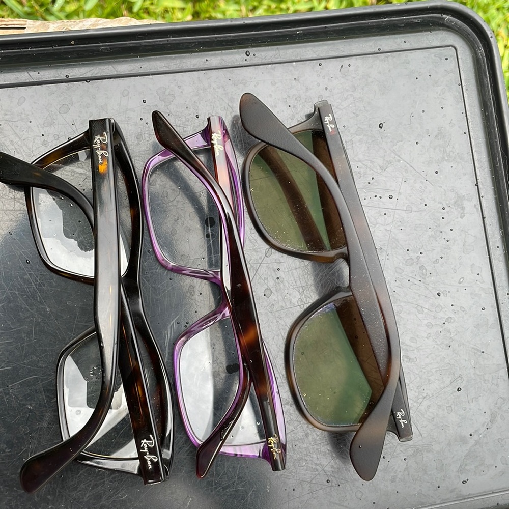 3pairs of Prescription Ray-Ban glasses